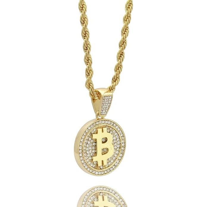 Hip hop style jewelry has become popular in the fashion world, featuring bold and flashy designs that make a statement. The Gold Plated Cubic Zirconia Iced Bitcoin B Medal Pendant is a prime example, with its intricate detailing and sparkling cubic zirconia stones. This pendant is eye-catching and adds a touch of luxury to any outfit.