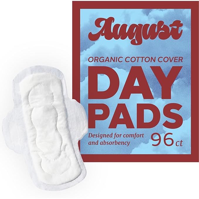 August Organic Cotton Topsheet Menstrual Pads are an eco-friendly and sustainable alternative for women and anyone who menstruates. This product includes 96 regular pads, packaged in compostable wrappers, making it a great choice for those looking to reduce their environmental impact.