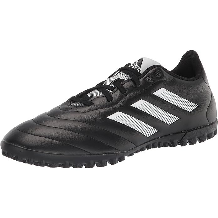 The adidas Unisex-Adult Goletto VIII Turf Soccer Shoe is designed for soccer players who play on artificial turf surfaces. These shoes are built for performance and durability with a synthetic leather upper that provides a snug and comfortable fit.