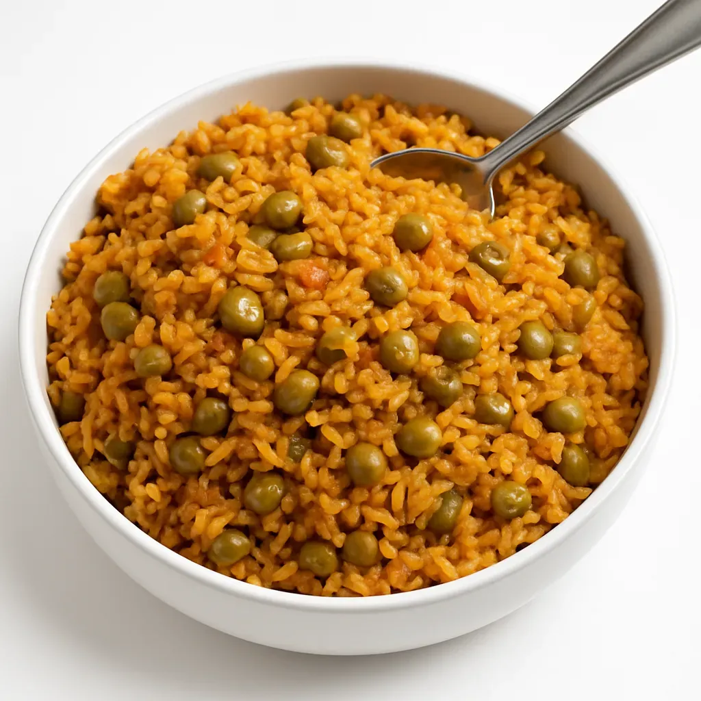 A beloved Puerto Rican dish that combines rice with pigeon peas and a rich sofrito, infused with coconut milk, perfect for special occasions.