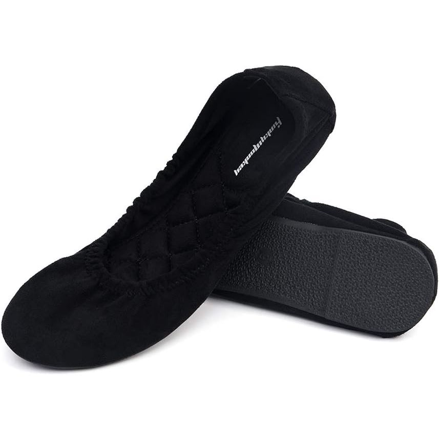 FUNKYMONKEY Women's Ballet Flats are stylish and comfortable shoes designed for everyday wear. These ballet flats feature a soft round toe design that provides ample room for your toes to move freely while also offering a snug and comfortable fit.