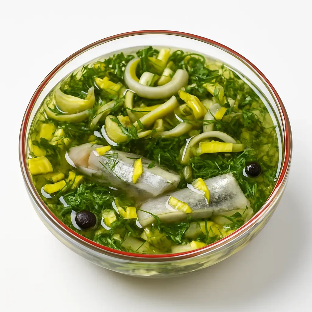 Two authentic recipes for pickled herring, combining vibrant flavors and traditional Swedish culinary heritage, perfect for festive occasions.