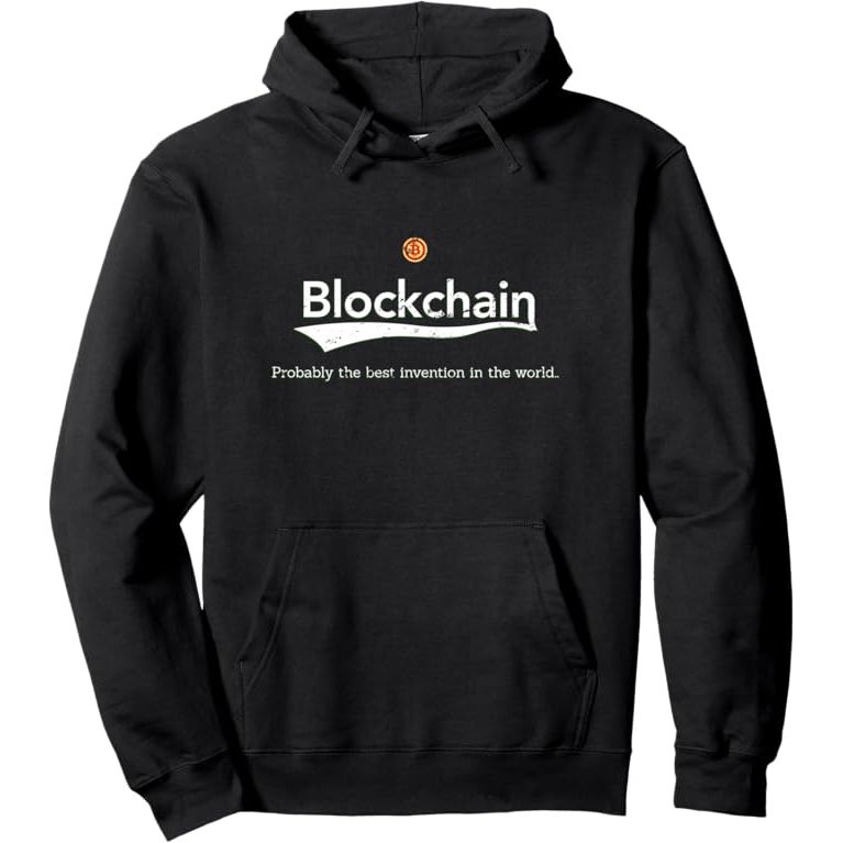 Blockchain Cryptocurrency Hoodie Vintage Mens Womens Hoody image