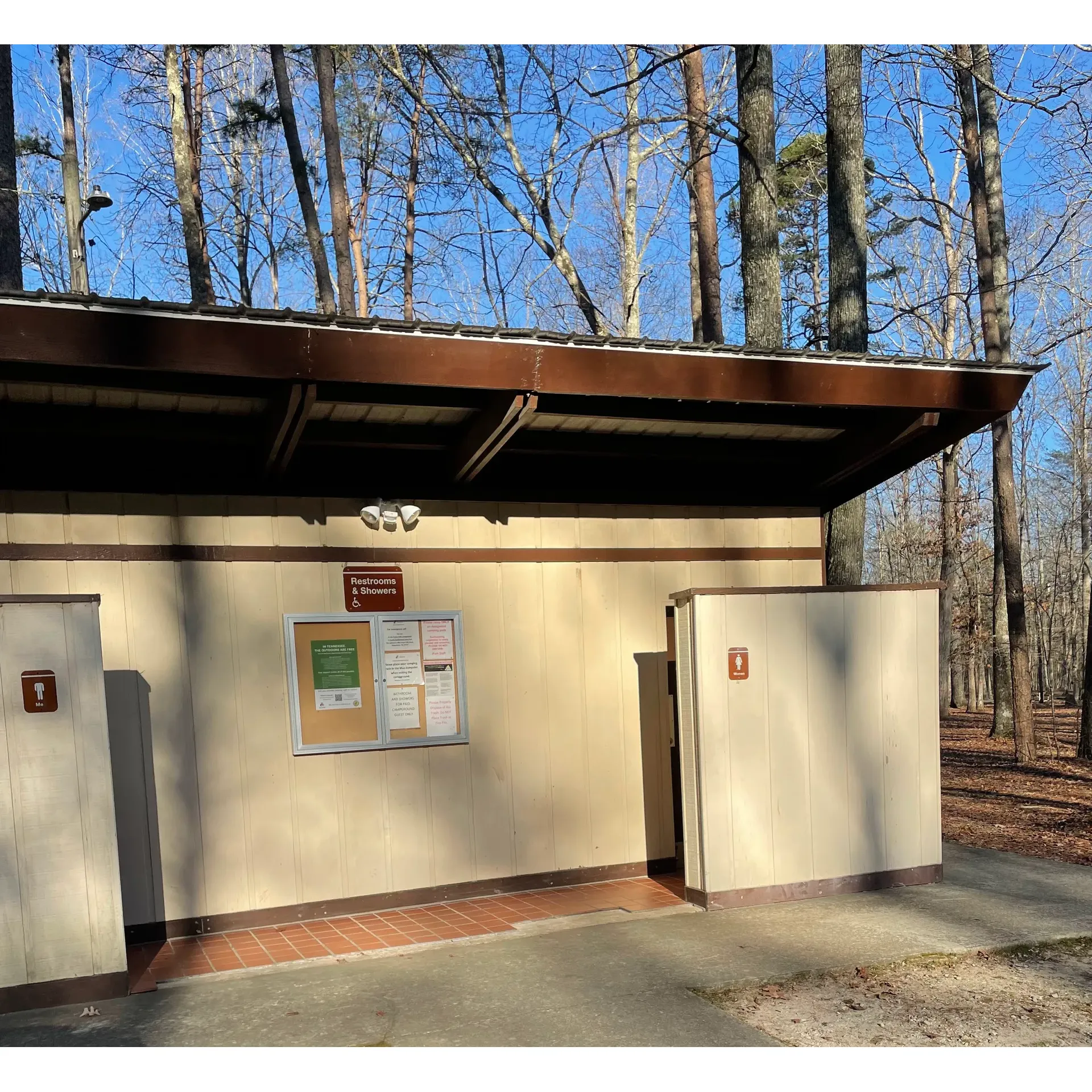 Foster Falls Campground offers outdoor enthusiasts an ideal retreat for memorable adventures and serene relaxation. This campground is the perfect base for a variety of recreational activities, appealing to nature lovers, families, and photographers alike. Not only does it provide an excellent starting point for the enchanting half-mile hike to the breathtaking Foster Falls, but it also boasts beautiful overviews and immersive natural features such as a small overcrop cave and a charming suspension bridge, adding a touch of wonder to the journey.

Visitors frequently comment on the spacious and level tent pads, ensuring a comfortable rest for those with freestanding tents. The grounds are praised for their upkeep, with well-maintained pathways and wooden bridges that invite exploration. Amenities such as clean bathhouses with hot baths, flush toilets, and heated facilities enhance the camping experience even during cooler evenings. Conservation and safety measures like seasonal burn bans may affect traditional camping activities but reflect the campground's commitment to preserving the natural environment.

Families find Foster Falls Campground to be an engaging and awe-inspiring destination. The well-kempt site ensures that children ranging from toddlers to preteens can safely relish their outdoor exploits. The absence of artificial lighting envelops the campground in a blanket of stars at night, offering a spectacular celestial show for those equipped with area lighting. While the campground provides a primitive experience with essential amenities, it manages to retain a sense of comfort through its thoughtful facilities and hospitable staff.

Visitors often express their intentions to return, drawn back by the allure of the cascading waterfall, the crisp air, and the shared joy of discovering nature's surprises around every bend. Foster Falls Campground is the go-to destination for creating cherished memories, whether hiking with your four-legged companions, finding the perfect shot with your camera, or just unwinding in the tranquility of the great outdoors. Description by ChatGPT.