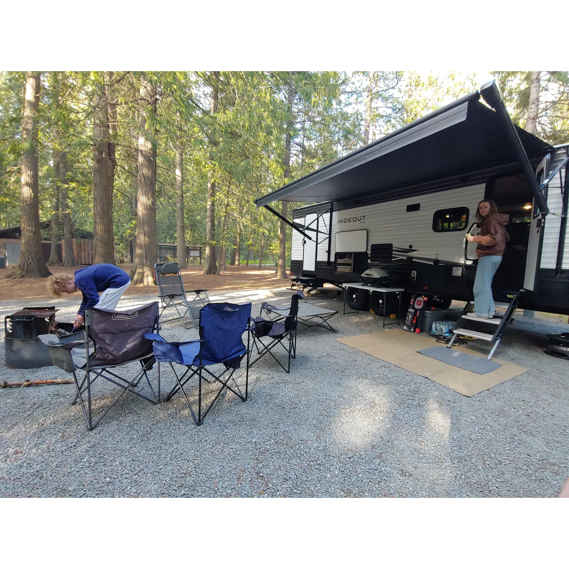 Riley Creek Campground emerges as an idyllic retreat for outdoor enthusiasts, boasting a range of amenities that cater to a wide array of preferences and needs. Visitors seeking well-maintained facilities will appreciate the pristine bathrooms complete with showers. The campground is a haven for pet owners, offering a spacious pet area adjacent to the water, where furry friends can bask in nature's beauty.

For those who love to stay active, Riley Creek provides ample opportunities with its extensive network of bike paths, ensuring every day can be filled with new explorations. Privacy is a key feature here, with fairly secluded campsites allowing for a serene escape into the wilderness, under the comforting canopy of good shade that keeps the areas cool and inviting.

Each site at Riley Creek is designed with convenience in mind, featuring a large gravel area to accommodate your camping needs, alongside a well-constructed firepit complete with a movable grill for those timeless evenings spent cooking and bonding over the fire.

The campground's convivial atmosphere is perfect for families and young visitors. Children can delight in the playground and beach, fostering memories that will beckon their return year after supply. Meanwhile, for bikers of all ages, circling around the loops provides a safe and enjoyable activity within the campground.

For a sense of community and peace of mind, the camp hosts at Riley Creek are known for their pleasant interactions, contributing to the overall welcoming environment. Cleanliness is a priority here, with the campgrounds being regularly maintained to ensure a pleasant stay for all guests.

Moreover, the accommodations range from sites with electric hook-ups to spots tailored for those bringing tents, making it versatile for different camping styles. The reservation-only policy and secure nighttime gate lock enhance the sense of exclusivity and safety for guests.

As a testament to its appeal, Riley Creek continues to attract visitors from near and far, including a faithful following from Washington state, who find the campground to be a budget-friendly alternative with the comforts that surpass other private and state options in the area.

Riley Creek stands out as a cherished destination for return visits, where families can establish or renew traditions in the embrace of the great outdoors, against the backdrop of friendship, fun, and the gentle whispers of nature. Description by ChatGPT.