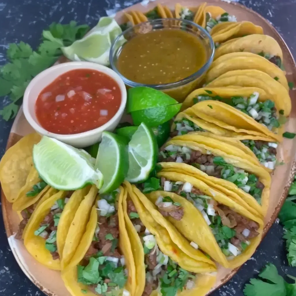 Tacos de Tripa y Bistec (Tripe and Steak Tacos) image