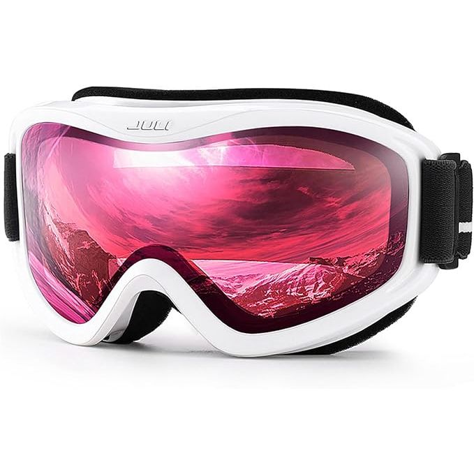 JULI Ski Goggles are designed for both men and women who enjoy outdoor winter activities such as skiing, snowboarding, snowmobiling, and skating. These goggles provide protection for the eyes from the harsh elements and potential hazards while on the slopes or trails.