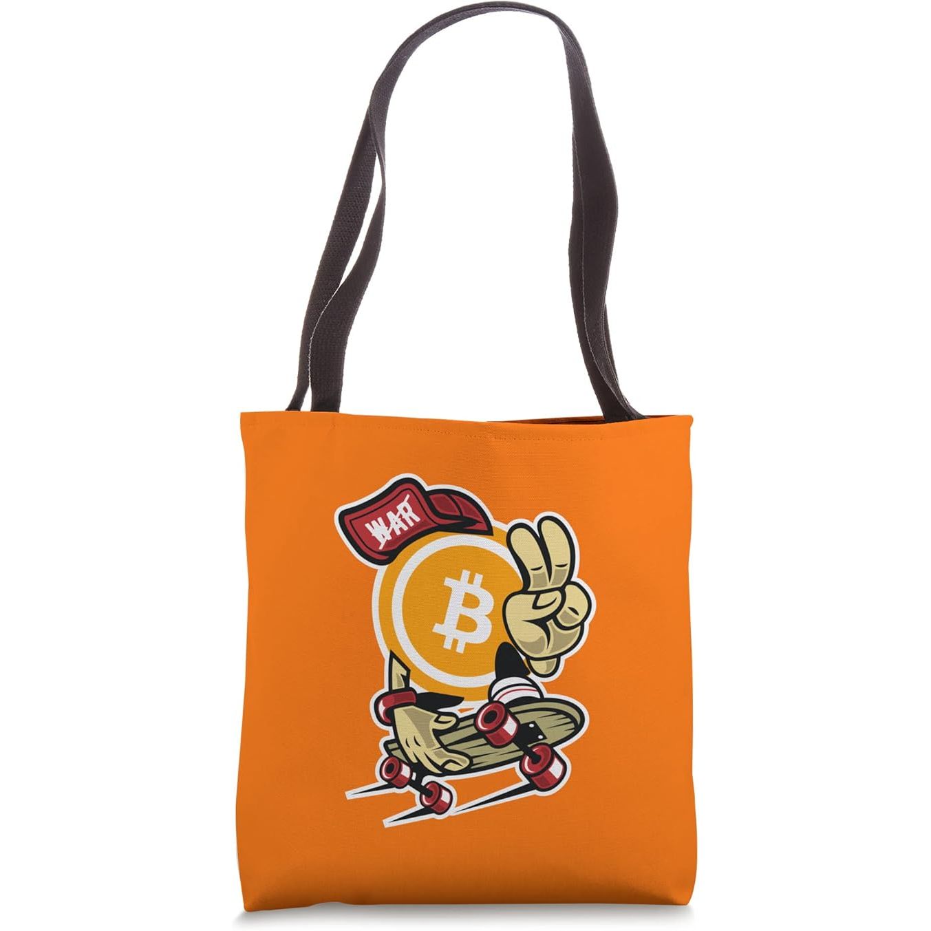 Bitcoin will Stop Wars Skater Tote Bag image