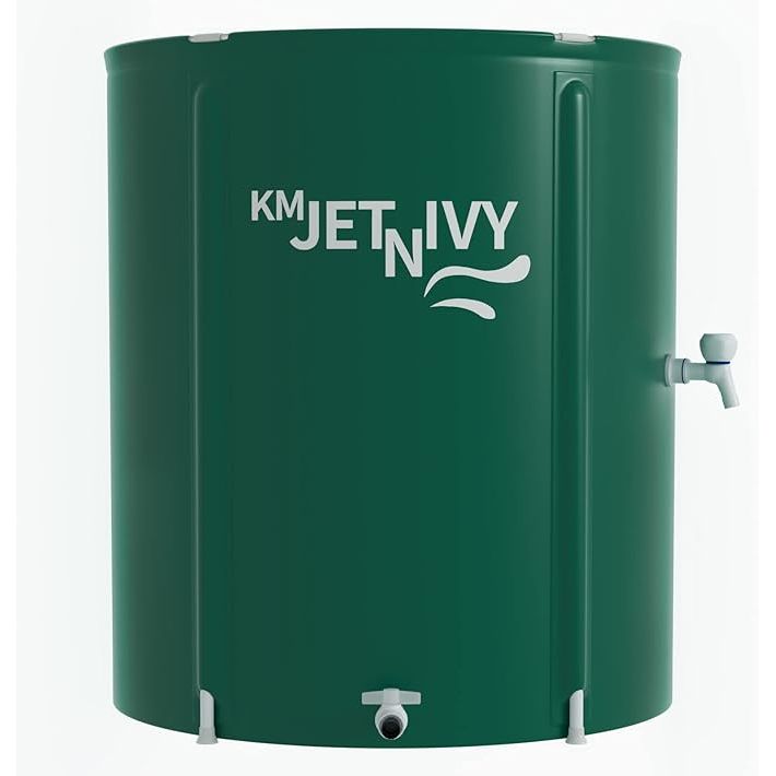 The Rain Barrel Upgrade Anti-Collapse Collapsible Rainwater Collection System is a portable water storage tank designed for collecting rainwater in gardens. This system is collapsible, making it easy to store when not in use. The tank has a capacity of 100 gallons, allowing for a significant amount of water to be collected for gardening purposes.