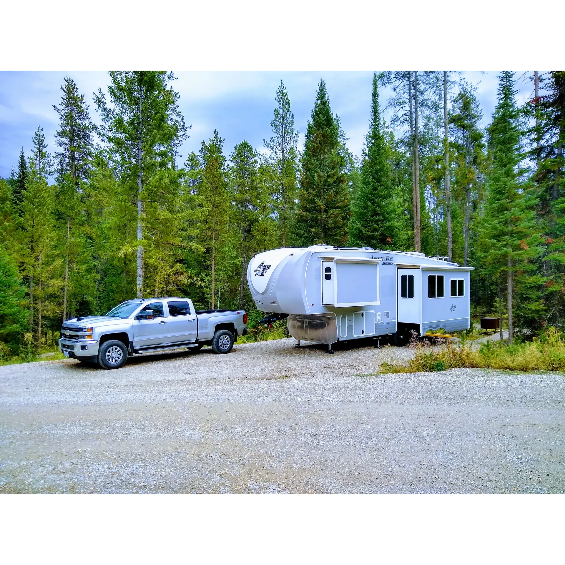 Mike Harris Campground offers an exceptional outdoor retreat for nature lovers and camping enthusiasts alike. With Ron, the friendly and attentive camp host, guests can look forward to exceptional service and assistance throughout their stay. Ron's dedication to guest satisfaction is evident as he frequently checks in to ensure every camper has everything they need and readily provides answers to any questions that arise.

Cleanliness is a cornerstone of the Mike Harris Campground experience, with a special emphasis on well-maintained facilities. The bathrooms here are renowned for their spotless condition, even impressing seasoned campers with vault toilets that defy expectations with their fresh scent and cleanliness.

The camping sites themselves are generously spaced, allowing guests privacy and tranquility. Campers can relish the spaciousness of their surroundings without the intrusion of nearby sites, fostering a sense of seclusion in the great outdoors. Additionally, proximity to essential amenities like toilets and water enhances the convenience of the camping experience. Each site is equipped with its own bear box, ensuring peace of mind for campers and wildlife safety.

Catering to a diverse range of camping preferences, the campground welcomes all types of outdoor accommodations, from tents to rigs, and car camping set-ups. There's plenty of space to go around, ensuring that each camper can establish their own perfect outdoor haven.

Set in a prime location, Mike Harris Campground serves as a gateway to the adventures of Driggs and Jackson. It’s a fantastic base for those who wish to explore the local area's music festivals and indulge in a variety of excellent food offerings.

Overall, Mike Harris Campground promises an enchanting outdoor stay highlighted by its pristine condition, ample space, excellent management, and convenient placement for local attractions and natural beauty. Whether you're looking to settle in for solitude or eager to explore the vibrant local scene, this campground offers a splendid balance of both worlds. Description by ChatGPT.