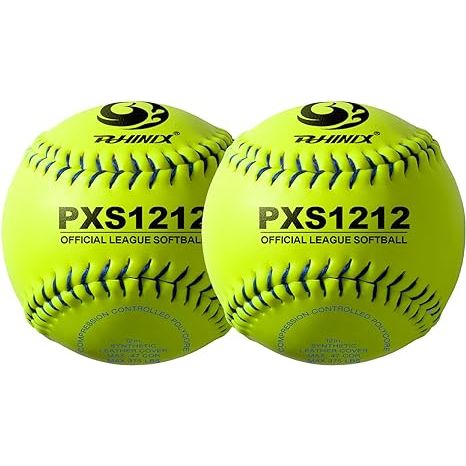 The 12-inch fast pitch softball is made from 100% leather with a solid compression controlled polycore center, ensuring durability and performance on the field. The synthetic leather cover provides improved grip and protection, while the optic yellow color makes the ball easier to see under ballpark lights.