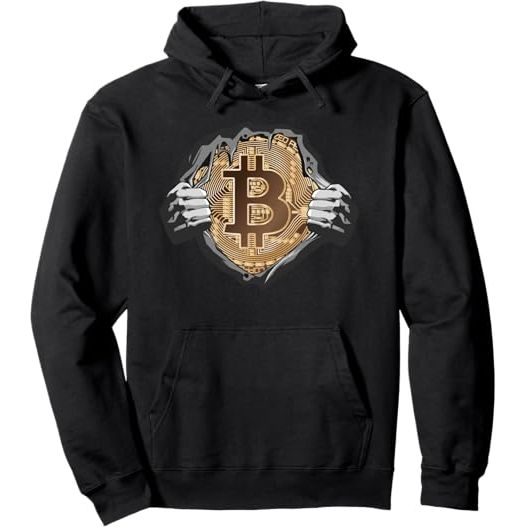 Bitcoin BTC Coin Crypto Pullover Hoodie image