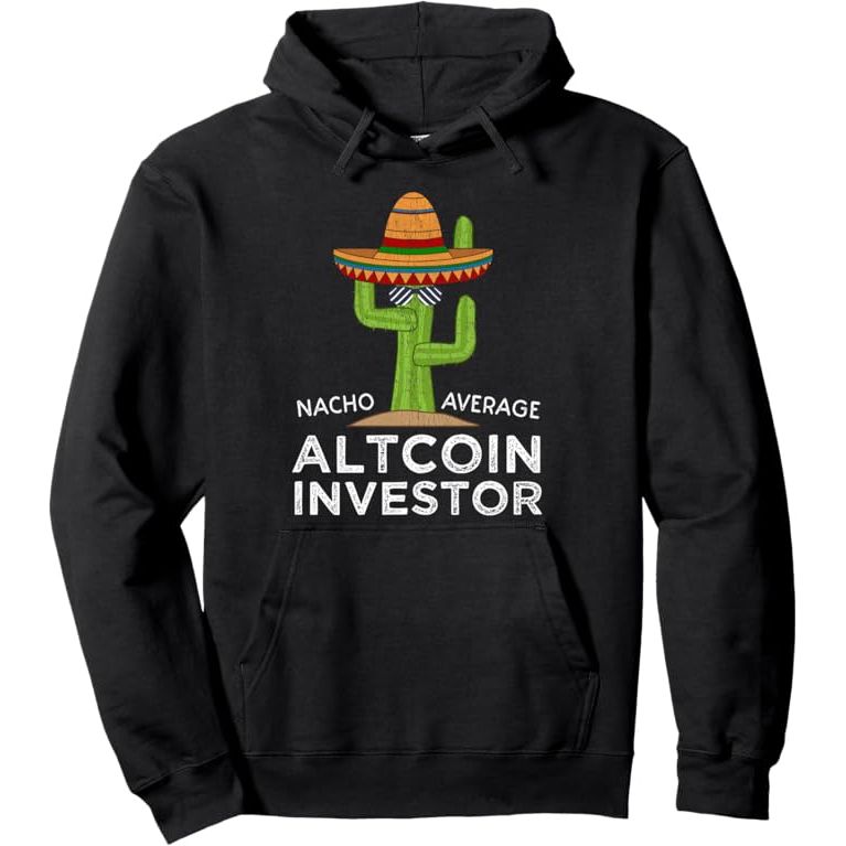 The Fun Hilarious Cryptocurrency Altcoin Investor Pullover Hoodie is a playful and trendy garment that is perfect for cryptocurrency enthusiasts and investors. The hoodie features a humorous and eye-catching design related to altcoins, which are alternative cryptocurrencies to Bitcoin.