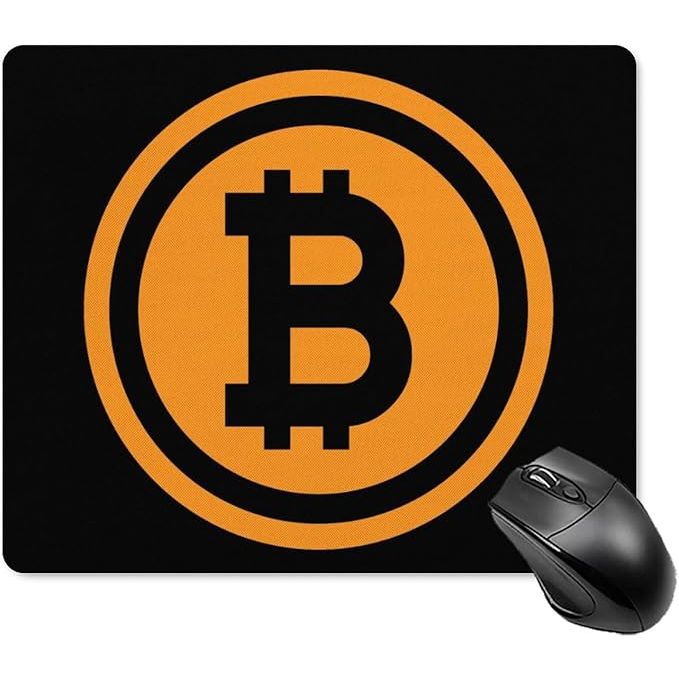 The Bitcoin logo mouse mat is a non-slip rubber base computer mousepad designed for maximum comfort and precision during gaming, office work, and other computer activities. The pad features a sleek and modern design with the iconic Bitcoin logo printed on the surface, making it perfect for cryptocurrency enthusiasts and gamers alike.