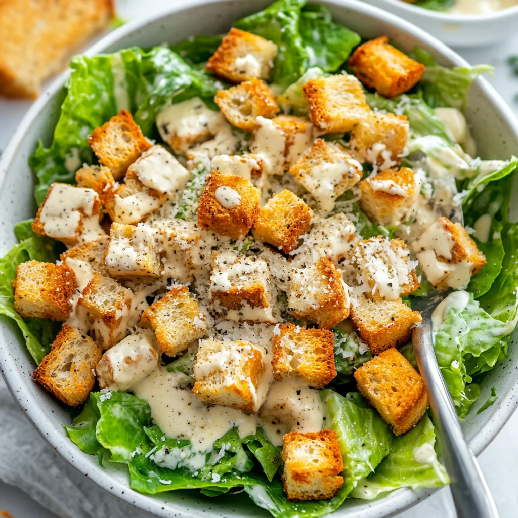 Classic Caesar Salad is a traditional and widely popular salad that features crisp romaine lettuce, creamy Caesar dressing, crunchy croutons, and freshly grated Parmesan cheese. It is a dish renowned for its simplicity yet bursting with flavors.