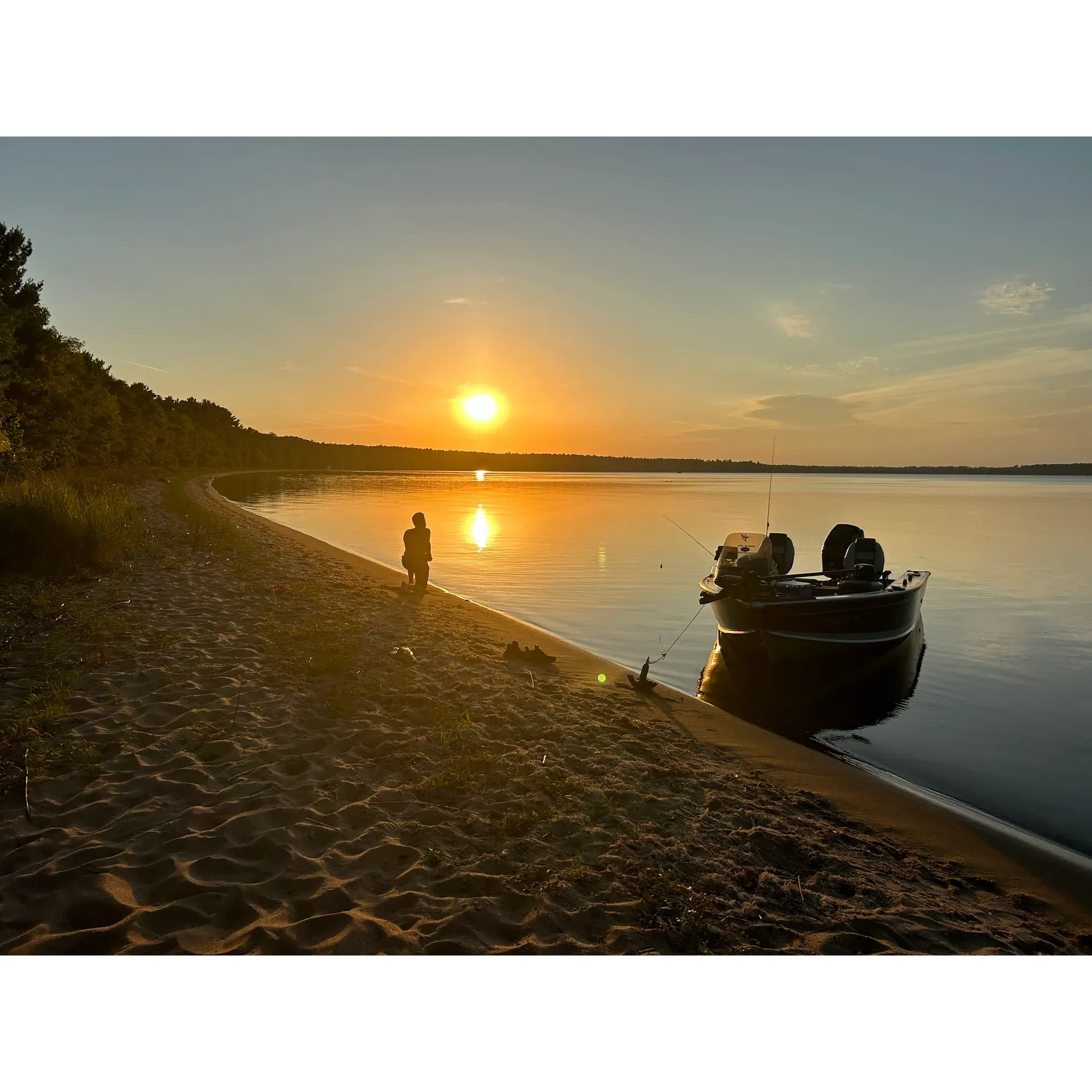 South Pike Bay Campground is a serene lakeside retreat that offers visitors the opportunity to unwind in a naturally beautiful setting. With its clear, inviting lake and expansive large campsites, guests can truly immerse themselves in the great outdoors. The campground provides essential facilities like vault toilets, and potable water is conveniently accessible from a hand pump, ensuring a comfortable rustic experience.

For those keen on staying active, the locally celebrated paved bicycle trails are a highlight. Cyclists can take on the Migezi trail, which offers an immersive tour around Cass Lake, or pedal along the Mississippi River Trail (MRT) for a scenic ride steeped in natural beauty. Kayaking and canoeing enthusiasts will find the lake ideal for paddling adventures, offering both tranquility and a way to explore the area from a different perspective.

The South Pike Bay Campground is also lauded for its spacious campsites, which offer a high degree of privacy. Many of these sites are complimented by sandy beaches just steps away, making for an idyllic waterfront camping experience. Guests can expect a well-maintained environment thanks to the dedicated and hospitable host who ensures the grounds remain tidy and secure.

For longtime visitors and newcomers alike, the campground's atmosphere is often described as quiet and relaxing, creating a welcoming environment for those looking to escape the hustle and bustle. This treasured destination holds a special place in the hearts of many who frequently return to enjoy its serene setting and the camaraderie of friendly fellow campers.

While designed for a more traditional form of camping without the provision of electric, water, or sewage hookups, the natural allure of South Pike Bay Campground makes it a popular choice for those seeking an authentic outdoor adventure. With nearby facilities available for travel trailers and RVs to manage water and sewage needs, it remains a convenient and cherished spot among visiting nature lovers. Description by ChatGPT.