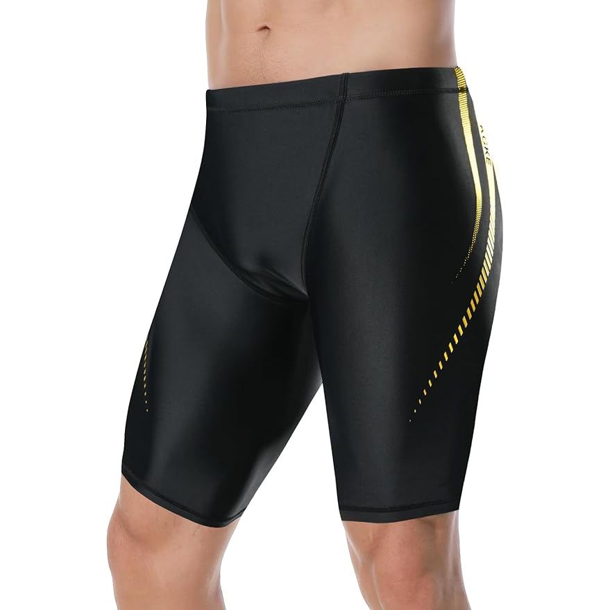Men's Square Leg Swimming Jammer Shorts UPF50+ are specifically designed for swimmers looking for a sleek and streamlined option. These shorts are made from a high-quality fabric that offers UPF50+ sun protection, making them ideal for outdoor swimming.