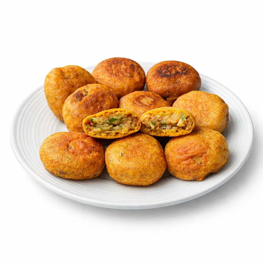 A scrumptious Aloo Chop recipe, featuring golden-brown potato patties flavored with aromatic spices, encased in a crispy gram flour batter. Perfect as a snack or appetizer.
