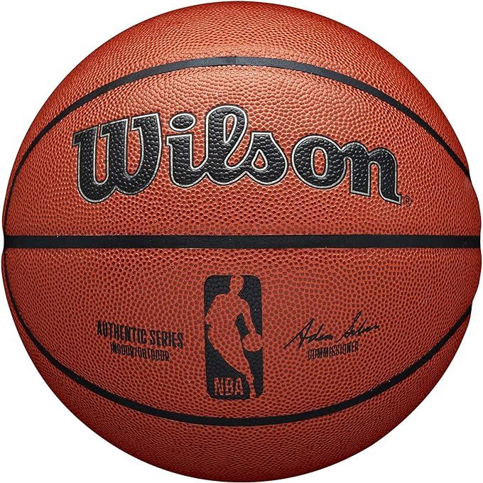 The Wilson NBA Authentic Series Indoor/Outdoor Basketball is a high-quality basketball designed for use both indoors and outdoors. It features a durable composite leather cover that provides excellent grip and control during gameplay. The basketball is official size and weight, making it perfect for serious players or recreational use.