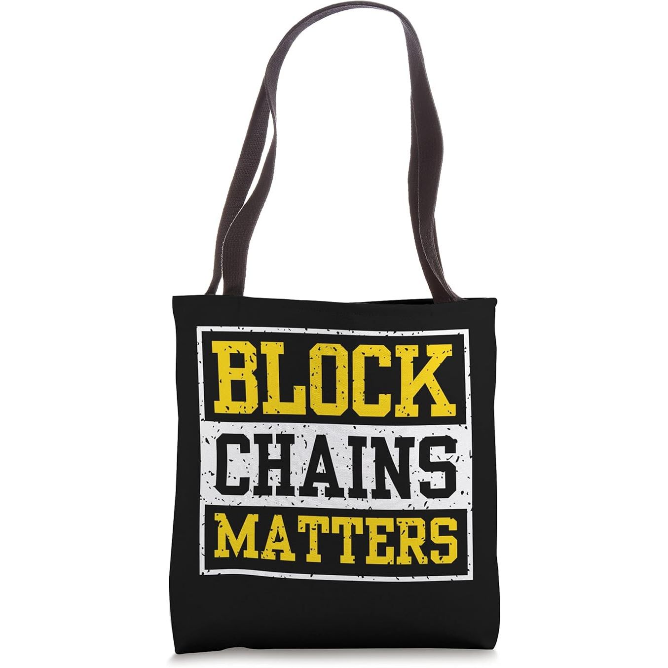 Blockchains Matter - Crypto Bitcoin Bull Run Tote Bag image