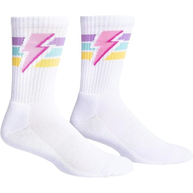 Sock It To Me is a popular brand known for their quirky and fun novelty socks. The Women's Athletic Ribbed Crew socks from Sock It To Me are designed for both style and comfort. Made with a blend of cotton, polyester, and spandex, these socks provide a snug and comfortable fit while also being breathable and durable.