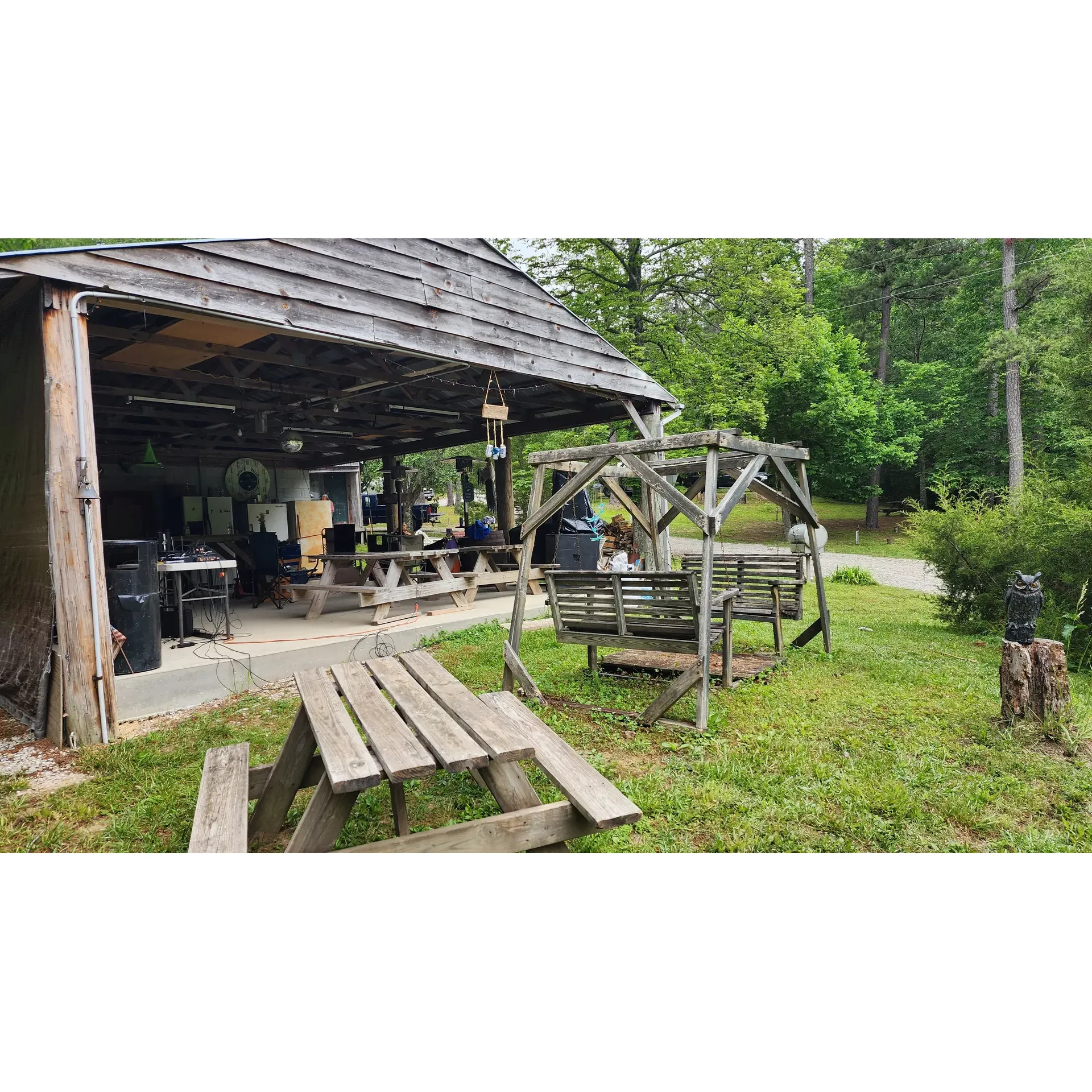 Saddle Valley Campground provides an idyllic retreat for camping enthusiasts and horse lovers alike. With its equine facility, guests have the unique opportunity to interact with and pet horses, enhancing their connection with nature and adding a special charm to their stay. The campground welcomes guests with unrivaled hospitality, offering personalized attention from the moment of check-in. The owners, Teresa and Ed, are renowned for their accommodating nature, ensuring all needs are met and frequently checking in to guarantee a comfortable experience.

Surrounded by the beauty of the great outdoors, this campground offers well-maintained sites, many of which boast shady spots and necessary hook-ups, including electricity. Spacious stalls and paddocks are available, catering to equestrian visitors who wish to bring their own horses. The campground’s driving layout accommodates all types of rigs, from the most compact to the largest of RVs, ensuring easy access and maneuverability for all guests.

Cleanliness and convenience are top priorities at Saddle Valley Campground. The bathhouses are praised for their hygiene and well-lit conditions, offering a pleasant and refreshing experience for campers. For those who prefer a home away from home, a cabin is available for rent, impressing guests with its cozy and appealing interior.

Beyond the well-appointed amenities, the campground stands out for its friendly family atmosphere and the sincere hospitality extended by the hosts. Teresa's thoughtful guidance, including providing maps and planning routes, is especially appreciated by guests looking to explore the surrounding area. The shared covered area invites campers to gather and socialize, creating a warm and inviting community feel.

Located slightly off the beaten path, Saddle Valley Campground offers tranquility and an immersive nature escape. It's a prime spot for those visiting the big south fork trails, known for being among the best in its class for both camping facilities and equestrian adventures. With glowing endorsements and repeat visitors, the campground assures a memorable outdoor experience that many are eager to recommend and even more anxious to return to. Description by ChatGPT.