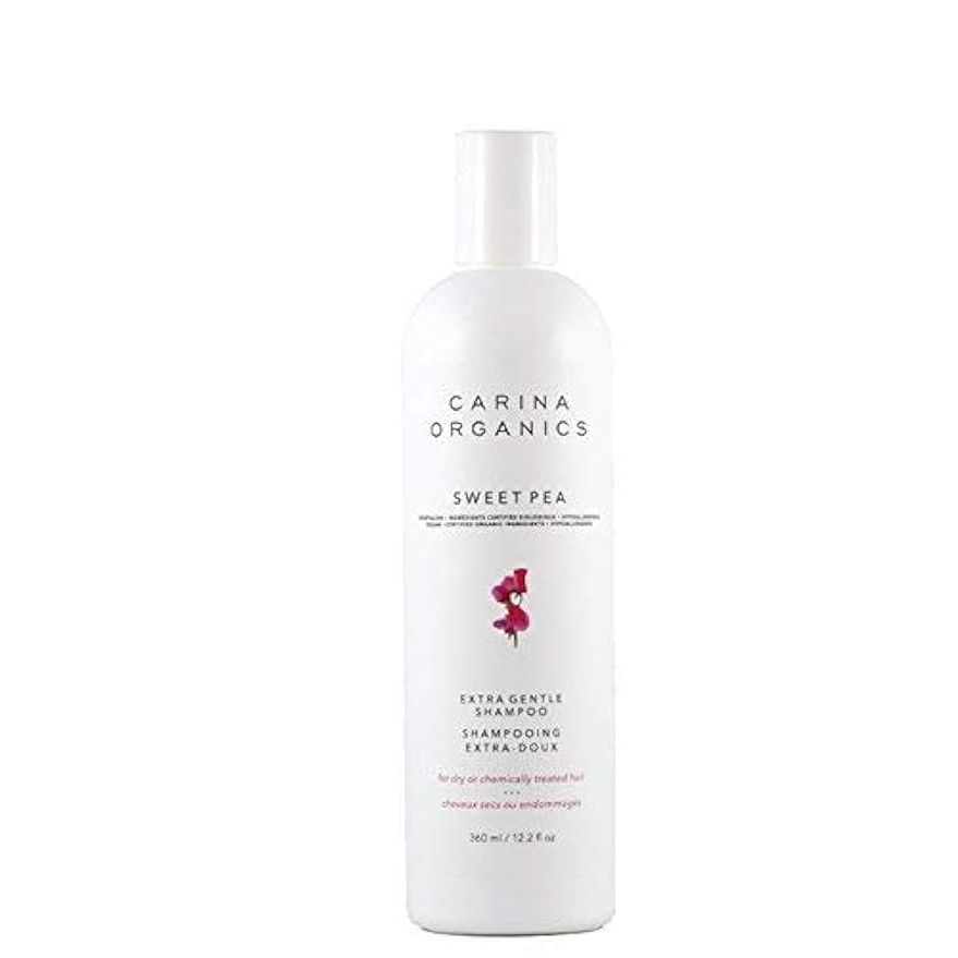 This shampoo is enriched with organic sweet pea extract, which is known for its moisturizing and conditioning properties. It also contains a blend of organic essential oils that help to nourish and strengthen the hair, leaving it soft, shiny, and healthy-looking. The gentle formula is suitable for all hair types and can be used daily without causing dryness or irritation.