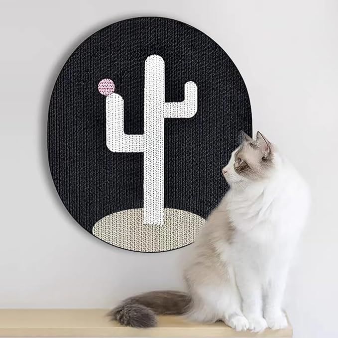 The 17-inch Europe Cactus Vertical/Wall Mounted Cat Scratcher is a unique and stylish scratching post designed specifically for large cats and kittens. Made with durable materials, it provides a sturdy surface for cats to scratch their claws and keep them sharp and healthy.