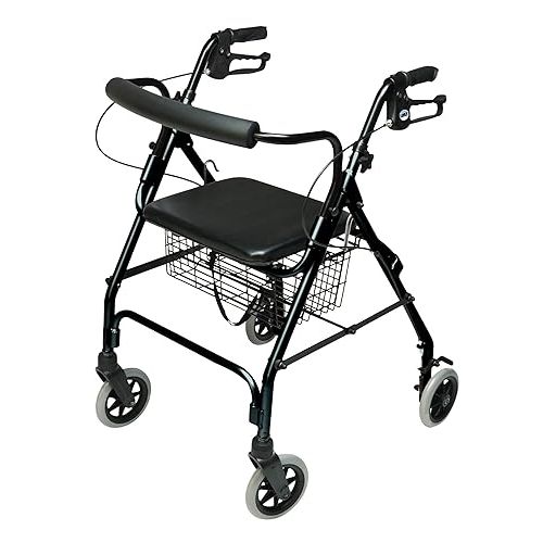 The Graham-Field RJ4300K Lumex Walkabout Lite Rollator Walker is a lightweight and portable mobility aid designed to provide support and stability for individuals with limited mobility. Weighing only 14.5 pounds, this rollator walker is easy to maneuver and transport.