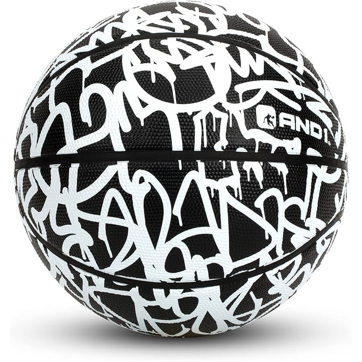 The AND1 Chaos Rubber Basketball is designed for both indoor and outdoor basketball games. With a diameter of 29.5 inches, it is regulation size for official office games. The ball is made with a durable rubber material that is built to last through intense gameplay.