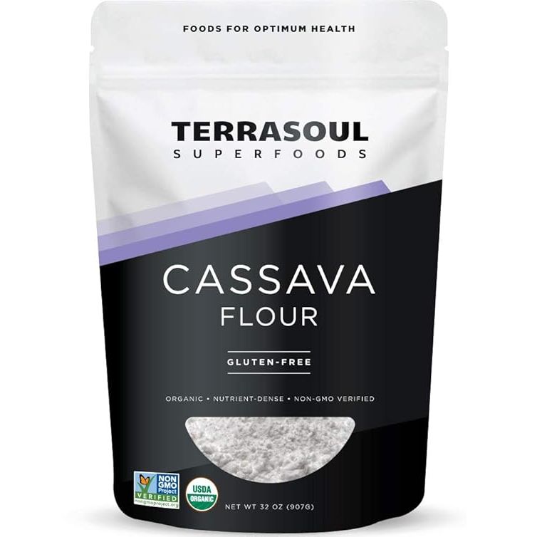 Terrasoul Superfoods Organic Cassava Flour is a gluten-free, wheat flour substitute that is ideal for those with dietary restrictions or preferences.