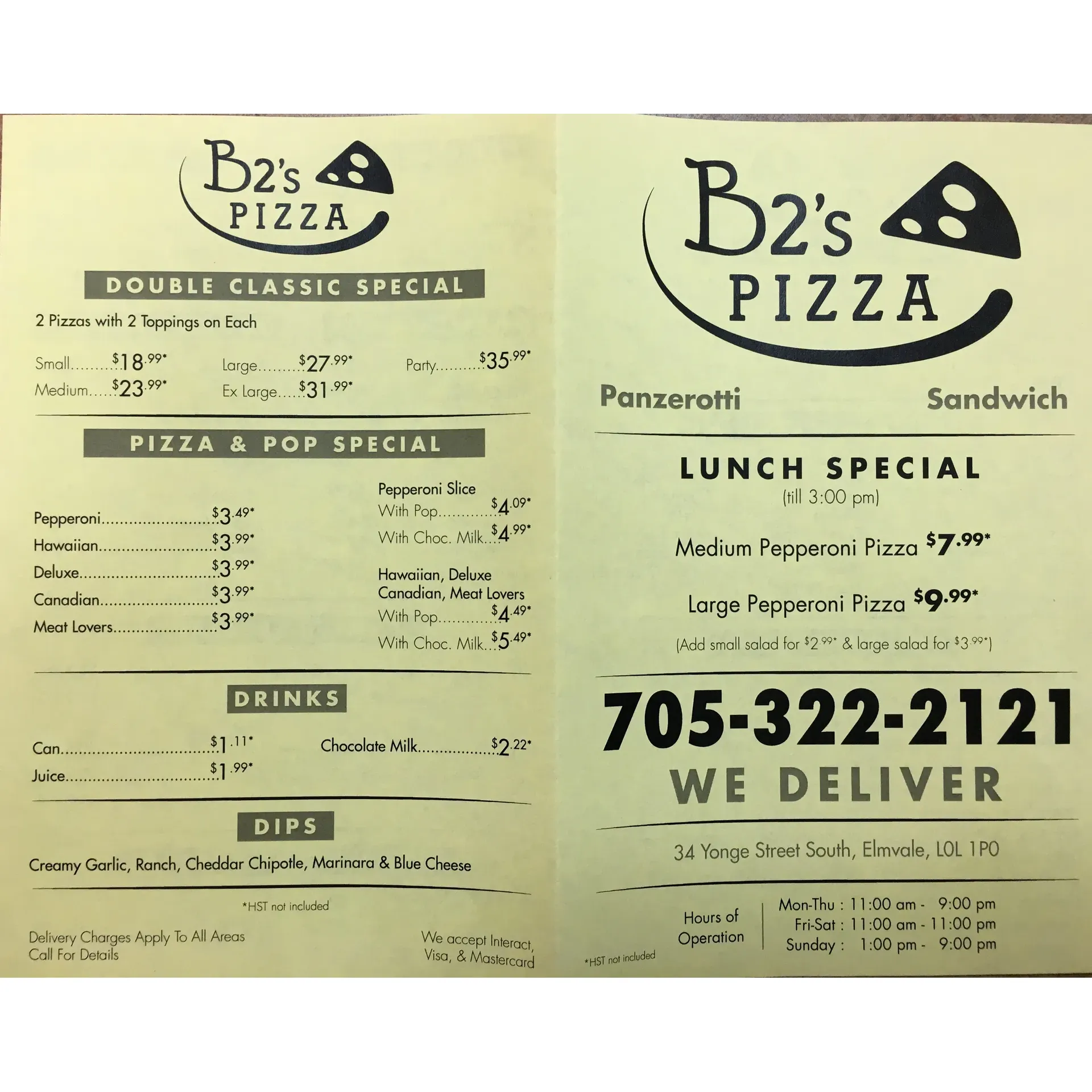 B2's Pizza has carved out a reputation for serving up an array of mouth-watering pizzas that have the locals raving. From the fully-loaded Deluxe to the sweet-and-savory Hawaiian, all the way to the classic favorite pepperoni, each pizza is a masterpiece of taste, with a generous sprinkling of toppings over a golden, perfectly cooked crust. Customers have been known to praise the great flavors that keep their taste buds dancing long after the last slice is gone.

Regular patrons, who return multiple times a month, know that consistency is key at B2's Pizza. They commend the unfaltering greatness of the pizza paired with impeccable service that makes each experience as enjoyable as the last. It's the kind of place where the delicious fare speaks for itself, and the friendly service adds the perfect topping to the overall dining experience.

B2's Pizza has become a hub for the surrounding student community thanks to its delectable offerings and reasonable prices. The homemade garlic dip is a standout, renowned for its creamy texture and bold garlicky punch that complements the pizzas flawlessly. The owner's warm and welcoming demeanor is the cherry on top, making everyone feel right at home as they indulge in a slice or two.

Highly recommended for anyone seeking a delightful pizza indulgence, B2's Pizza continues to shine as a beacon of culinary excellence. Its ability to bring people back time and time after two decades speaks to the enduring quality and service that makes it a go-to place for pizza lovers. Description by ChatGPT.