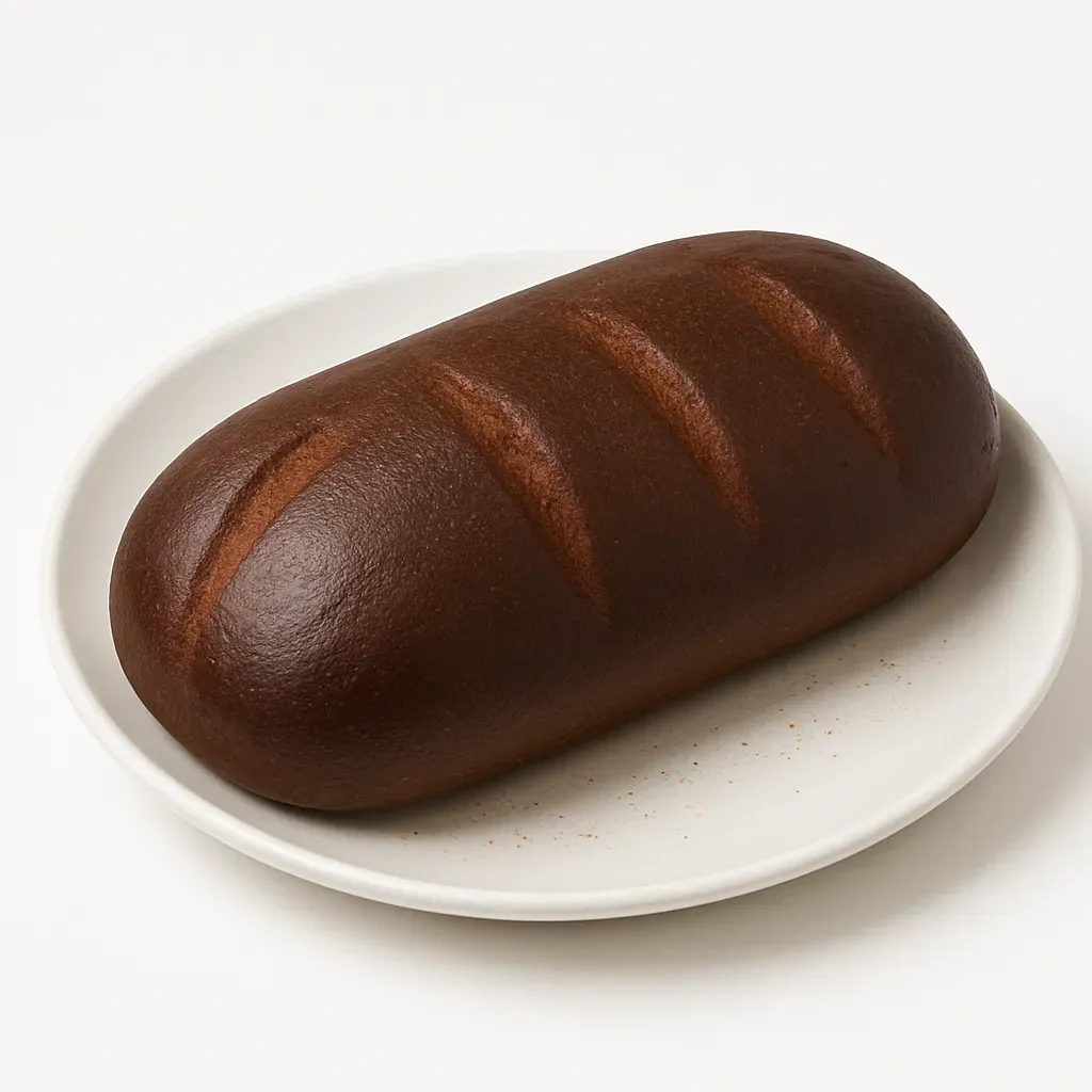 A traditional Latvian sweetened scalded rye bread with a unique thermophilic starter and caraway seeds, resulting in a dense, flavorful loaf.