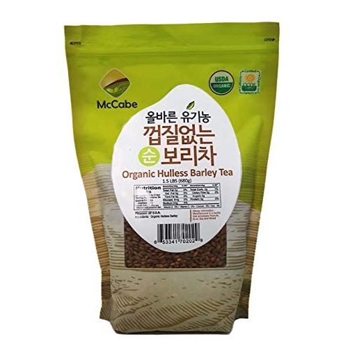 McCabe Organic Hulless Barley Tea is a roasted hulless barley tea that is USDA and CCOF certified. This product is made in the USA and comes in a 1.5 lb (24 oz) package. Hulless barley is a nutritious whole grain that is high in fiber, vitamins, and minerals, making it a healthy choice for tea.