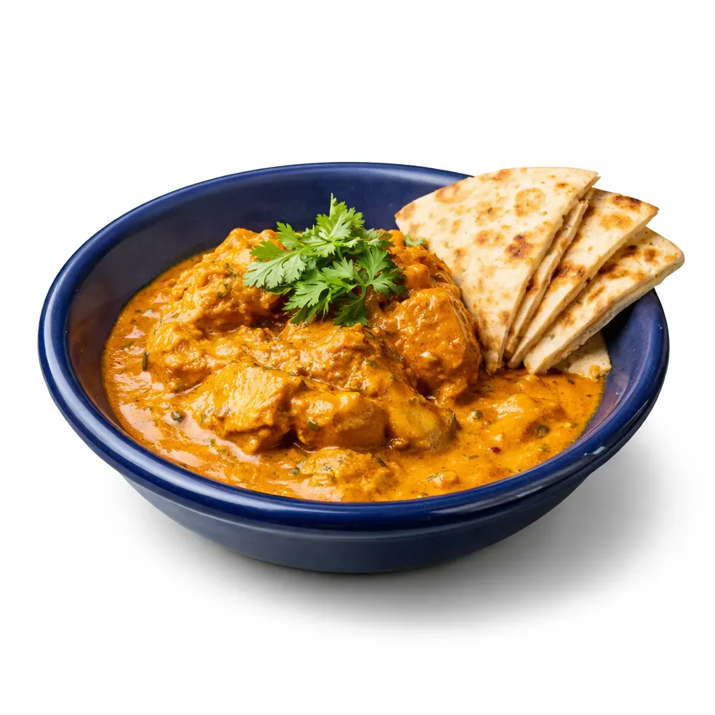 A deliciously creamy and flavorful Swahili chicken curry that combines spices with coconut milk, perfect when served with chapati and coconut water.