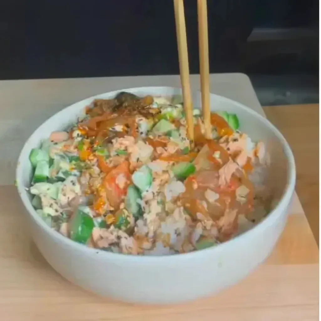 Salmon and Rice Bowl image