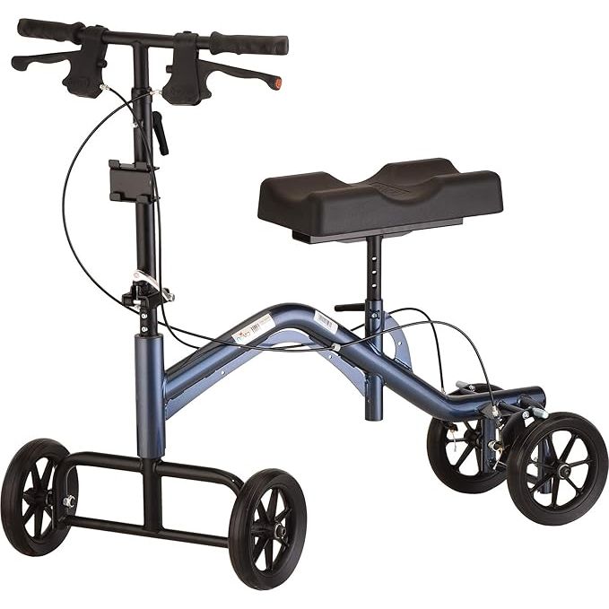 The NOVA Medical Products Heavy Duty & Extra Tall Rolling Walker in Blue is designed to provide extra stability and support for individuals who require assistance with mobility. It features a heavy-duty frame that can support up to 500 pounds, making it suitable for larger individuals.