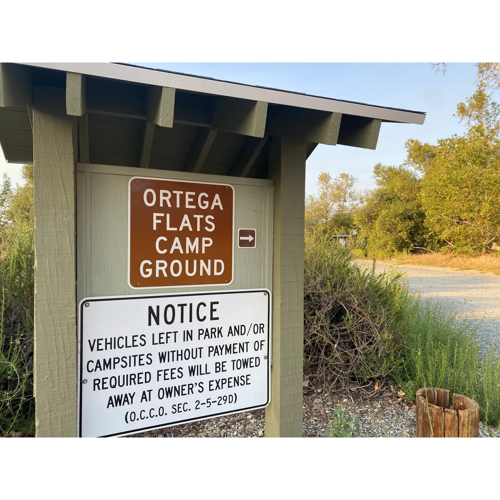 Ortega Flats Campground, located within the scenic Caspers Wilderness Park, offers a tranquil getaway that blends outdoor adventure with modern conveniences. Designed to accommodate wilderness enthusiasts, this small campground presents well-maintained camping sites that cater to both tent campers and those with recreational vehicles, complete with electrical hookups ranging from 110 volts to 50 amps, to ensure a comfortable stay for all visitors.

Embracing the beauty of its surroundings, Ortega Flats boasts an enchanting creek, which to the delight of nature lovers, has water running through it even in mid-April – a spectacle that has not been witnessed in years. The shade provided by lush trees makes for a cool and refreshing outdoor experience, particularly for those who secure a spot like #10. Meanwhile, the campsite's proximity to civilized amenities adds a layer of convenience, allowing you to enjoy a night under the stars or a quick drive to grab pizza for dinner or coffee for breakfast, satisfying both the need for seclusion and access.

Reservation ease is a highlight, with online booking available several months in advance, allowing for careful planning and anticipation of the adventure that awaits. The campsite's location within the larger Ronald Caspers Regional Park ensures there's plenty to explore, including insightful information available at the nature center, a playground for younger guests, and serene nature walks perfect for family exploration.

Ortega Flats also serves as an opportunity to connect with the park's wider offering, such as its diverse wildlife, and rich flora, and be part of a community that appreciates the value of nature conservation and outdoor leisure. While it is the closest campground to the highway, offering convenient access, guests are advised to select a site as far from the highway as possible to fully immerse themselves in the sights and sounds of nature.

With thoughtful amenities that enhance the camping experience, such as water hookups and dumping stations when available, and a maximum two-week stay to ensure that as many visitors as possible can enjoy this natural haven, Ortega Flats Campground at Caspers Wilderness Park stands out as an affordable, accessible, and memorable destination for camping enthusiasts in Orange County. Description by ChatGPT.