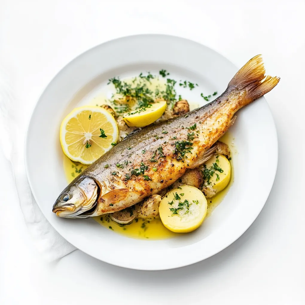 Forelle Müllerin, also known as Trout Meunière, is a classic European dish of pan-fried trout with a delectable buttery lemon sauce.