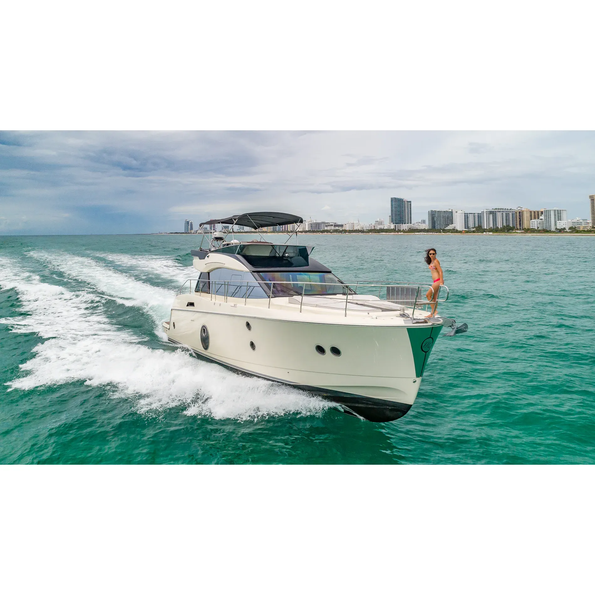 Immerse yourself in a world of luxury, exceptional service, and unforgettable aquatic adventures with The Advantaged Yacht Charter. Renowned for professionalism and a commitment to excellence, this acclaimed company offers a top-tier yacht charter experience that sets the standard for Miami's nautical escapades.

Imagine stepping onto a sumptuously appointed yacht, greeted by a crew whose sole mission is to ensure your time on the water is nothing less than perfection. With The Advantaged, this vision becomes a reality. Every charter begins with a warm welcome from a crew that excels in hospitality, creating a friendly and personalized environment. Whether it’s Captain Luis, Captain Yusmany, Captain David, Captain Ryan, or any of their esteemed colleagues at the helm, accompanied by the ever-attentive mates like Millie and Stephanie, you are promised a voyage marked by meticulous care and attention.

The devotion to customer satisfaction extends from the first point of contact, often with Jessica or another capable charter professional, to the execution of even the smallest details onboard. They skillfully manage logistics, ensuring that your preferred cuisine and refreshments await you, along with any additional desires such as jet ski rentals.

While on your journey, bask in the beauty of Miami's coastal sights, handled by captains like David, who offer entertaining narratives and insights, or enjoy the scoop on luxurious houses and points of interest provided by knowledgeable crew members like Millie. These are but glimpses of the fascinating explorations that await you.

Unsurpassed in the celebration of milestones or the simple desire for a day of leisure, The Advantaged has a reputation for turning significant moments into magical memories, as every aspect of your event or getaway is curated to exceed your dreams.

Choosing The Advantaged Yacht Charter guarantees an exquisite escape where every expectation is surpassed. Indulge in a blend of sophistication and fun that will compel you to return time and again for the pinnacle of yachting excellence. Description by ChatGPT.