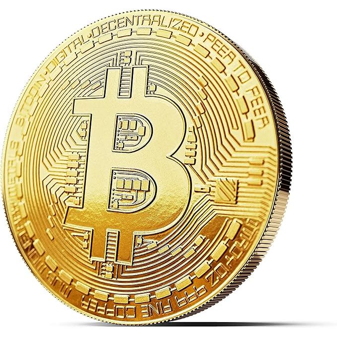 Physical Bitcoins plated with 24-carat gold are a unique type of cryptocurrency collectible that adds a touch of luxury to the digital currency. These physical coins often come with intricate designs and patterns printed on the gold-plated surface, making them a real collector's item for enthusiasts of both cryptocurrencies and precious metals.