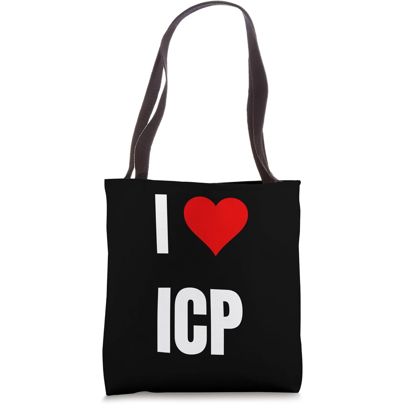 I love ICP . Crypto saying for the Blockchain and Token Nerd Tote Bag image