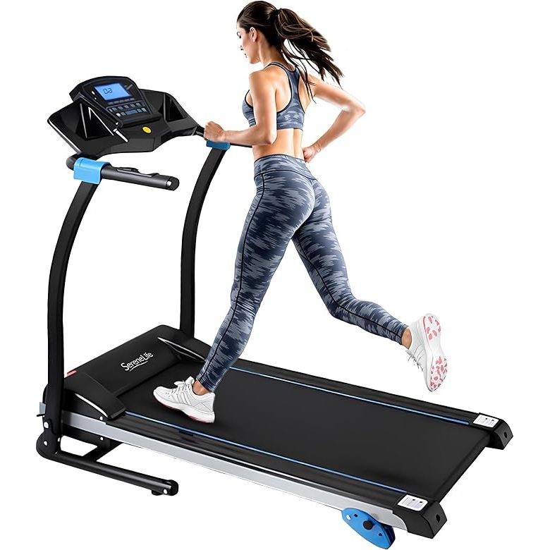 The SereneLife Portable Walking Pad Treadmill is a low-speed fitness treadmill designed for convenient use in small spaces such as homes and offices. With a speed range of 0.6 to 5.0 MPH, this electric treadmill provides a gentle walking workout that is perfect for users of all fitness levels.