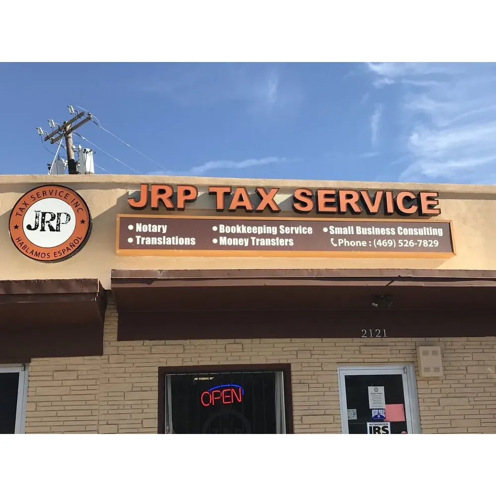 JRP TAX SERVICE INC. is recognized for its diverse array of services, including offering notary public operations. Known to be conveniently located within a mile of local businesses, JRP TAX SERVICE offers an efficient solution for those who require notary services, especially for individuals in a rush, ensuring clients can be promptly attended to during their lunch breaks.

One of the key professionals at JRP TAX SERVICE, Ms. Muniz, has garnered attention for her exceptional customer service, highlighting the company’s commitment to friendly and professional client interactions. The company prides itself on accommodating clients' busy schedules and providing swift service, often serving customers without any wait, facilitating an experience where individuals can have their documentation notarized in less than five minutes.

Special mention goes to team member Rebecca, whose expertise in the field of tax preparation is a cornerstone of the business. Clients value her for being both quick and precise in handling even the most intricate tax matters. From routine tax filings to the more complex scenarios requiring the filing of multiple years of back taxes, JRP TAX SERVICE demonstrates a comprehensive understanding of their clients' needs. They are especially touted for assisting customers in avoidance of financial penalties such as levies or wage garnishments, even in cases where notifications from authorities have already been issued.

The professionalism and efficiency displayed by JRP TAX SERVICE's staff, along with their knowledge and accuracy in managing a wide range of tax-related concerns, are elements that contribute to their positive reputation among clients who seek effective and reliable tax services. Description by ChatGPT.