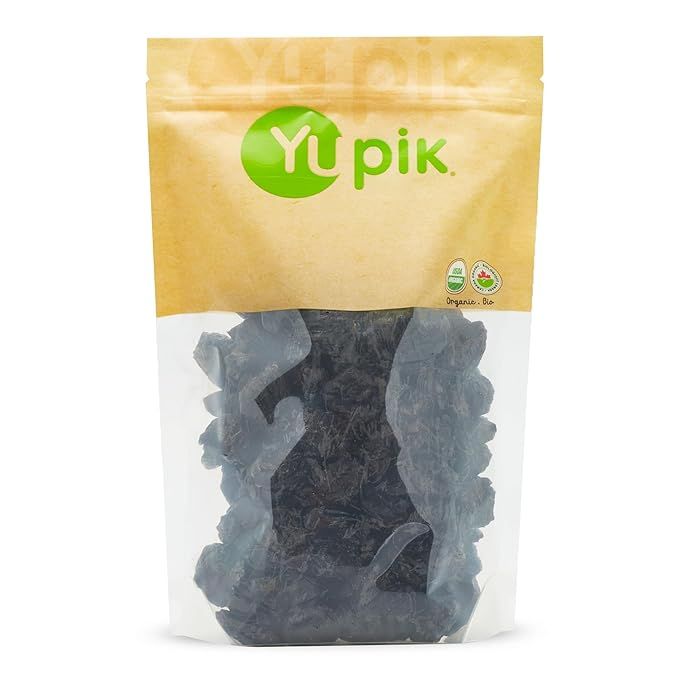 Yupik Organic Pitted Prunes are a high-quality snack option that is non-GMO, gluten-free, kosher, and vegan. These dried fruits are a healthy alternative for those looking to satisfy their sweet cravings without added sugar.