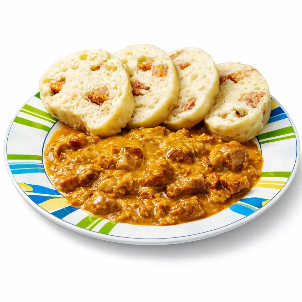 A hearty dish combining tender pork and tangy sauerkraut, perfect for cozy winter days, representing Eastern European tradition.