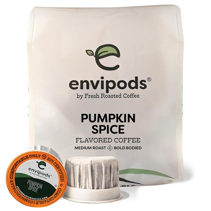 Fresh Roasted Coffee's Pumpkin Spice Compostable Envipods are a medium roast coffee option that is perfect for those looking for a seasonal and flavorful brew. These Envipods are compatible with Keurig K Cup brewers and come in a 12-count pack, making it convenient and easy to enjoy a delicious cup of coffee whenever you want.