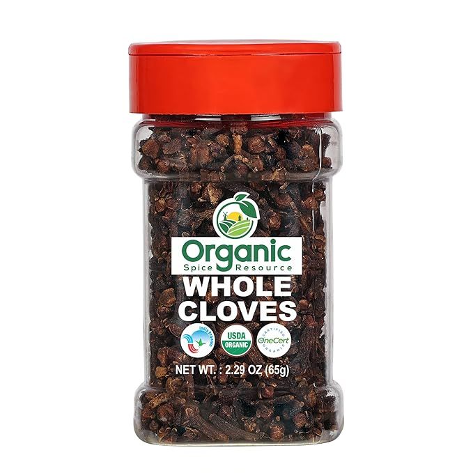 Organic Whole Cloves by SHOPOSR are sourced from India and are USDA organic approved. These cloves come in a convenient 2.29 oz or 65g pack and are vegan, non-GMO, and made with all-natural ingredients.