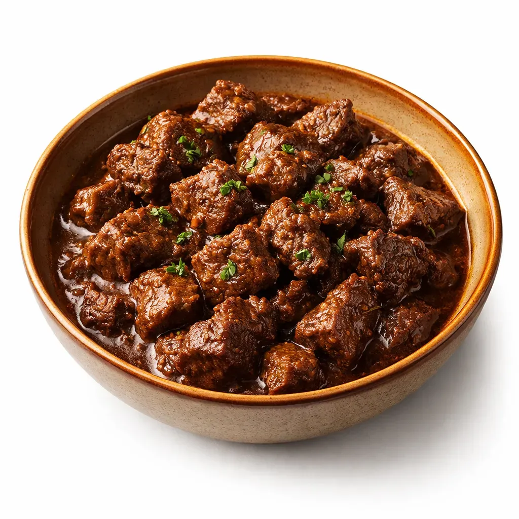 Embark on a culinary journey with this traditional Czech Beef Goulash, known for its rich and hearty flavors, featuring tender beef and a creamy, velvety sauce.
