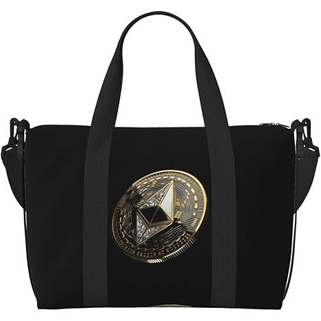 The Ethereum Art Print Travel Bag is a stylish and versatile bag, perfect for those who want to show their love for Ethereum cryptocurrency while traveling. Made with high-quality material, it offers ample space for clothes, accessories, and even a laptop, making it ideal for longer trips.